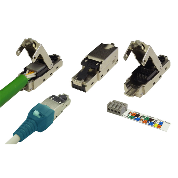 CAT6A - CAT7 için PLUG IP20 ENDÜSTRİYEL TİP 10G 