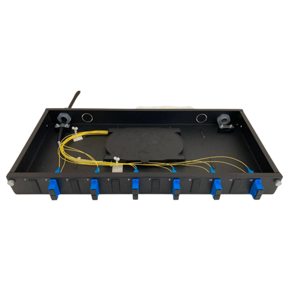 12 Lİ FİBER OPTİK PATCH PANEL SET ( SM 12 CORE + KASET DAHİL )